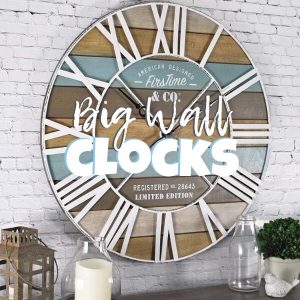 Beach Inspired Big Wall Clocks